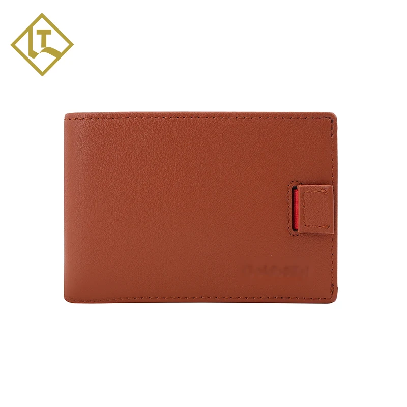 

Factory Spot Best-Selling Fashion Minimalist For Men Leather Genuine RFID Credit Card Holder Money Clip Wallet