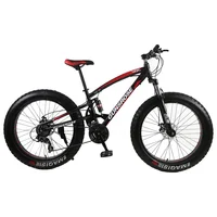 

21speed New beach bicycle 24 and 26 inch double disc brake snow bike 4.0 fat tire bike mountain bike