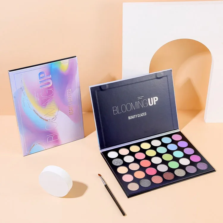 

Factory Price 35 Colors Private Label Long Lasting Vegan Eye Shadow Palette Makeup