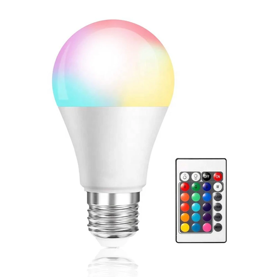 Wholesale Color Changing Led Rgb Light Bulb Multi Color Dimmable E26 With Remote Control