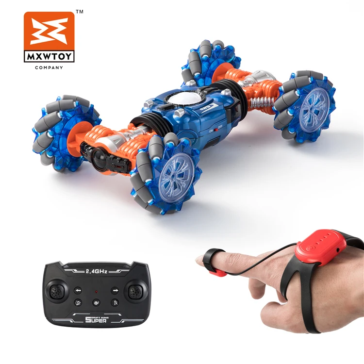 

Auto 12 Functions Music Dance Car Double Controlled 1/10 RC Drift Stunt Car Hand controlled remote control Twist car with Light