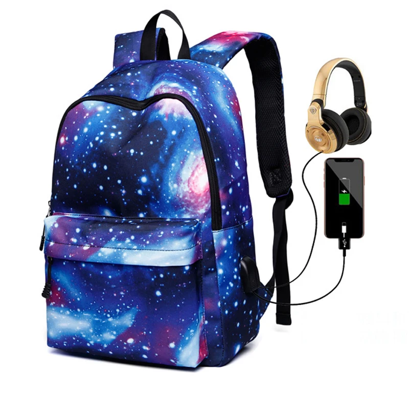 

Star Smart Luminous Backpack With Usb Charging Student Schoolbag Mountaineering Sports Men's And Women's Backpack, A/b/c/d/e