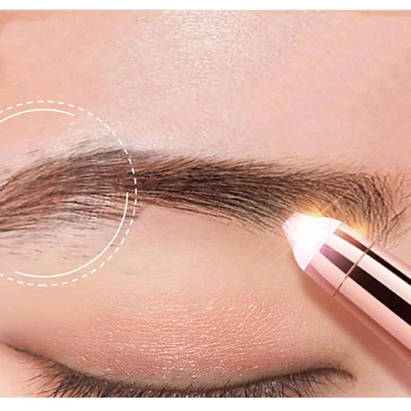

New Design Electric  Makeup Painless Eye Brow Epilator Mini Shaver Razors Portable Facial Hair Remover for Women