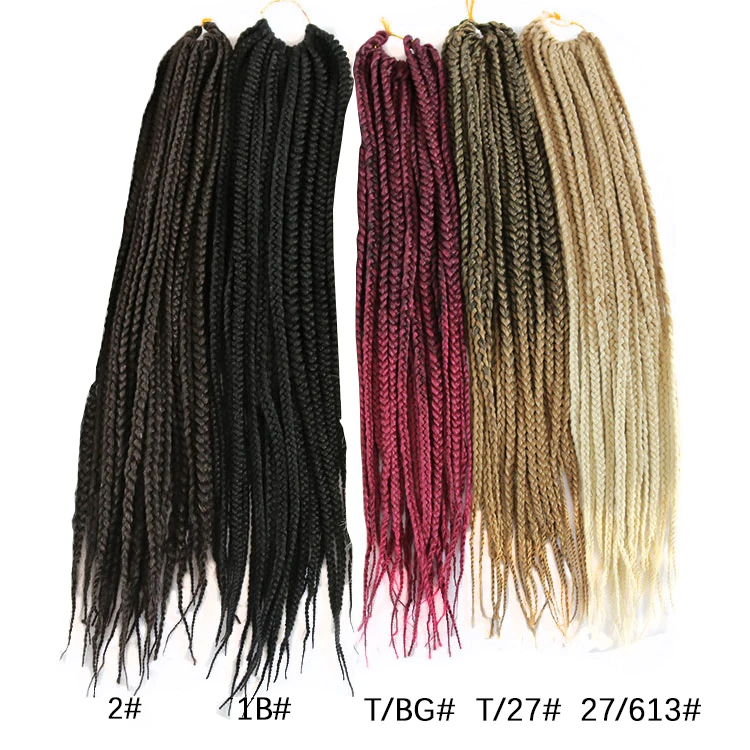 

Hair Braid Crochet Pre Stretched Heat Resistant Fiber 20 Inch For African Braided Synthetic Ombre Braiding Hair, Pic showed