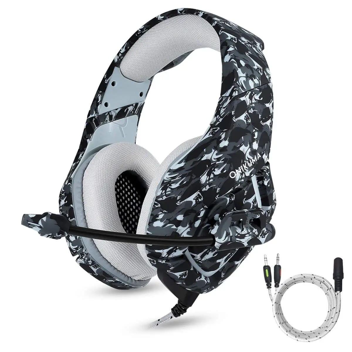 

Camouflage K1B New 3.5mm Stereo Plug Headphone Gaming Headset for PS4