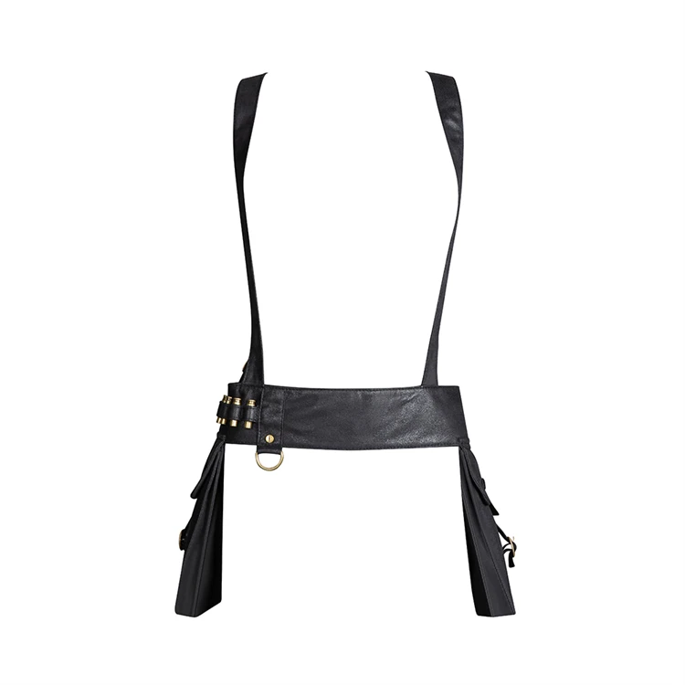 

New fashion waist bag female tide Korean style shoulder personality girl small satchel Bag, Black