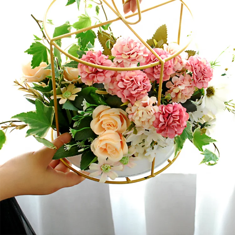 

Decorative Metal Table Centerpiece Wedding Table Flower Pot Holders, White ,gold ,black