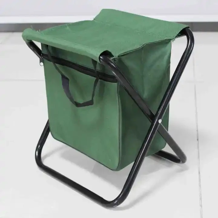 Ultralight Single Spider Folding Camping Chair Stool with Insulated Cooler Wireless Communication Camo Picnic Table Bag Gear
