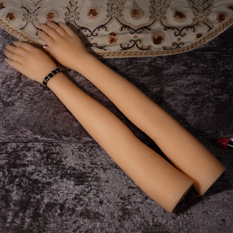 

XINJI Fashionable Sexy Handmade Realistic Silicone Female Arm Hand Model Mannequin Fetishism Display, As picture(any colors are available)