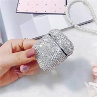 

Luxury flash drill diamond earphone case bling bling earphone case with drill for airpods