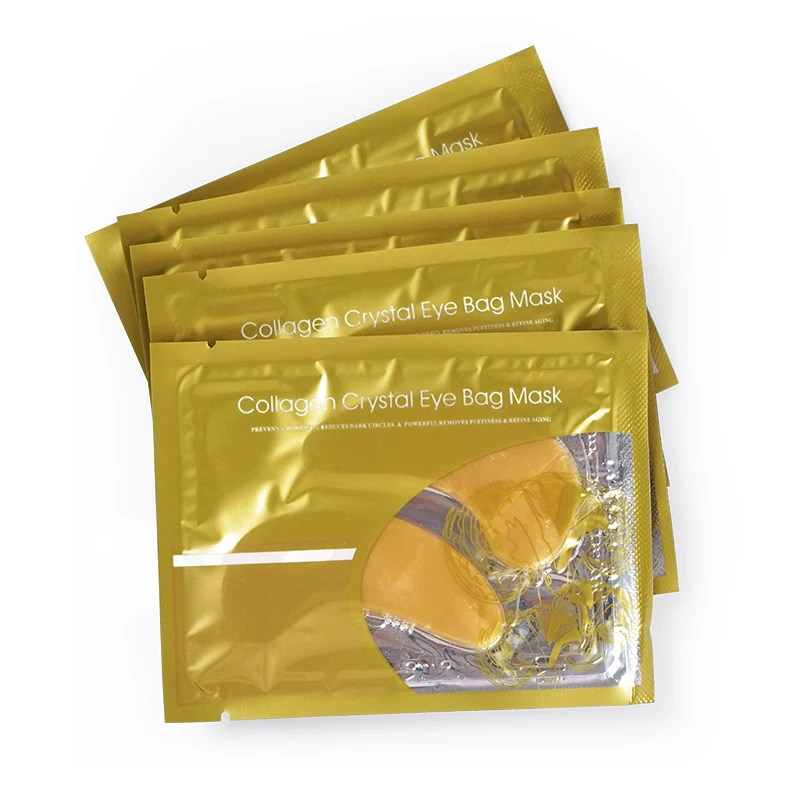 

Private Label Hyaluronic Acid Sheet Under Eye 24K Collagen Crystal Gel Eye Patch Gold Eye Mask, Customized color