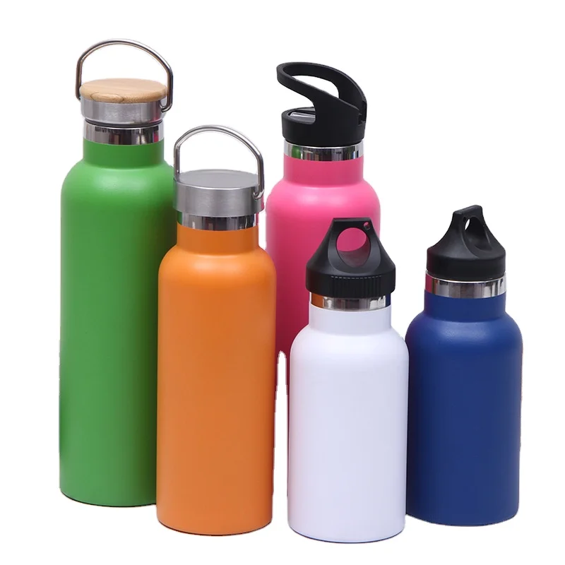 

350ml 500ml 600ml 750ml 1000ml Amazon Vacuum Insulated Double Wall Sports Stainless Steel Water Bottle