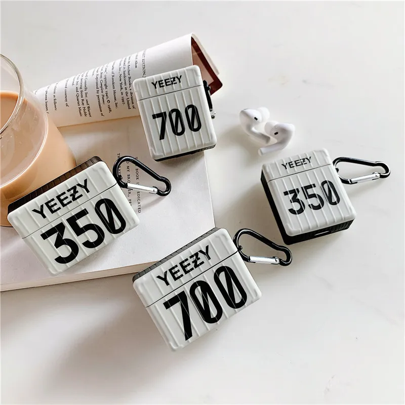 

For Airpods Pro Yeezy 350 700 Luggage For Air Pod Cover For Apple Airpods 1 2 Cases