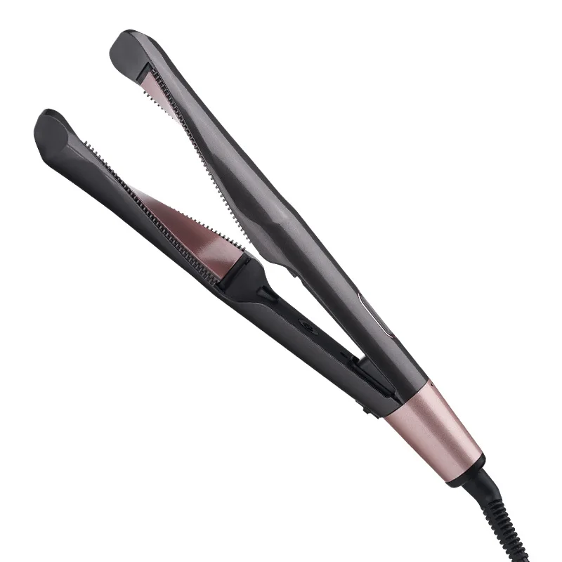 

Newest Ceramic 2 in 1 hair straightener and curler in one with EU US UK plug