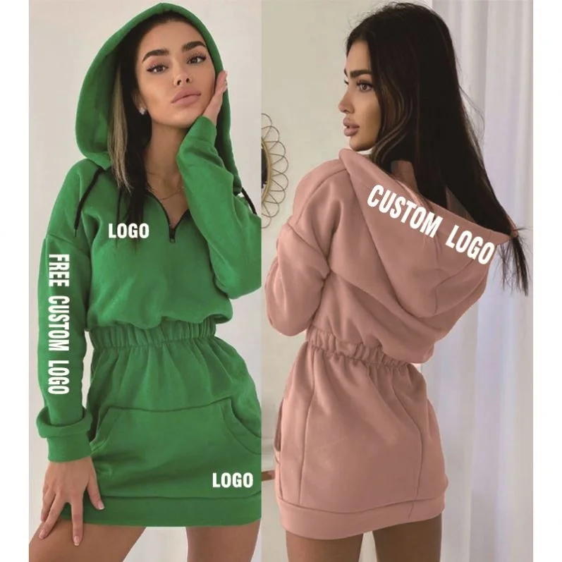 

Free Shipping Manufacturer Custom bodycon Women Clothes Dress Set Long Sleeve zipper Two Piece Ladies Mini Dresses