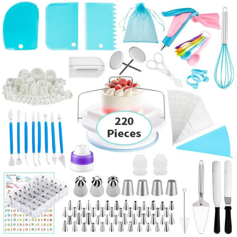 

Pcs Baking Mold Set Turntable Cake Decoration Baking Set Kitchen Accessories