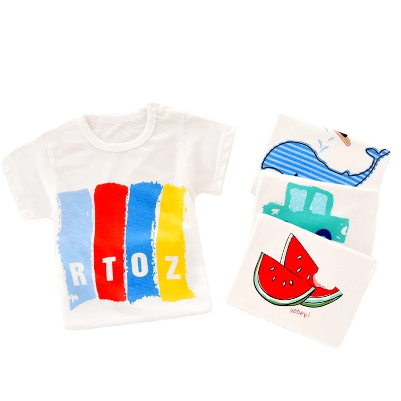 

High Quality Kid Clothes 100% Cotton Fabric Short Sleeve Baby Boys Girls and T Shirt Wholesale from China Manufacturer