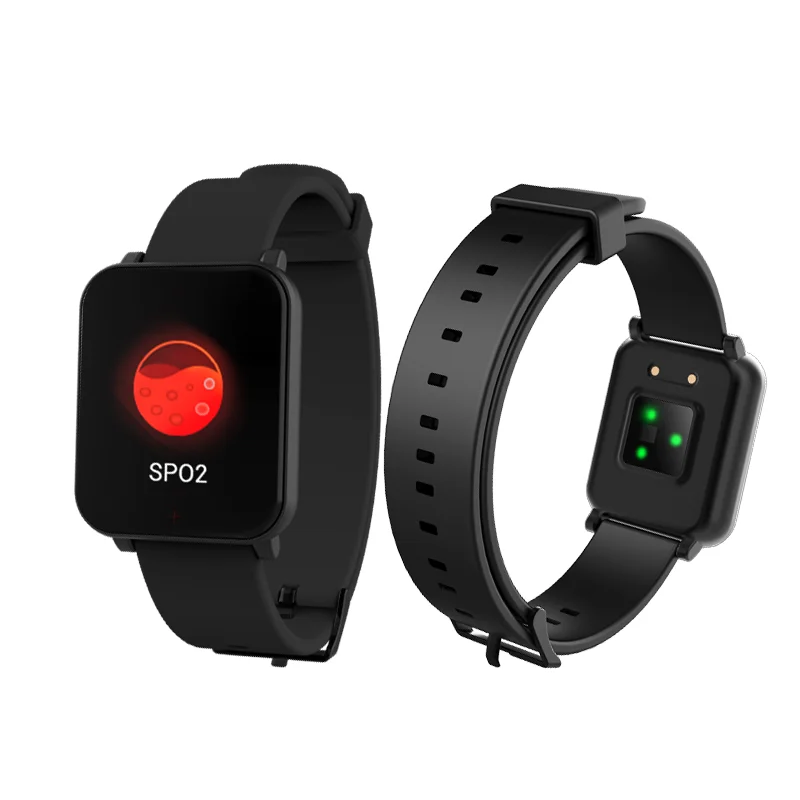 

2020 Blood oxygen SPO2 Smart Watch with temperature heart rate HRV and stress