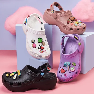 

Newest Cute Slippers For Women Slip On Flat Heel Sandals Cute Garden Crocse Classic Women Sandals, Multiple colors