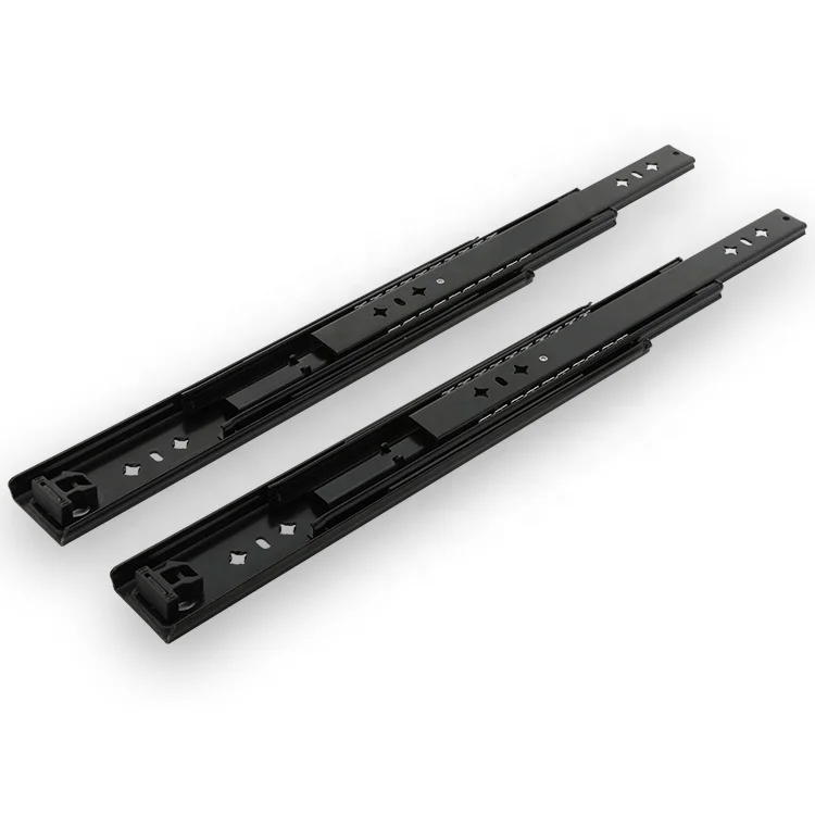 
Runners Ball Bearing Locking Full Extension 100kgs Loaded 3 Fold Rail 1000mm Heavy Duty Drawer Slide 