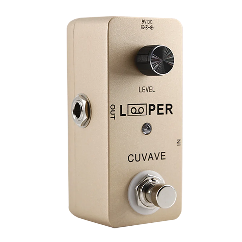 

guitar bridge guitar ecording Loop Electric Musical Instrument effect pedal True Bypass Unlimited Overdubs Guitar Parts, Gold