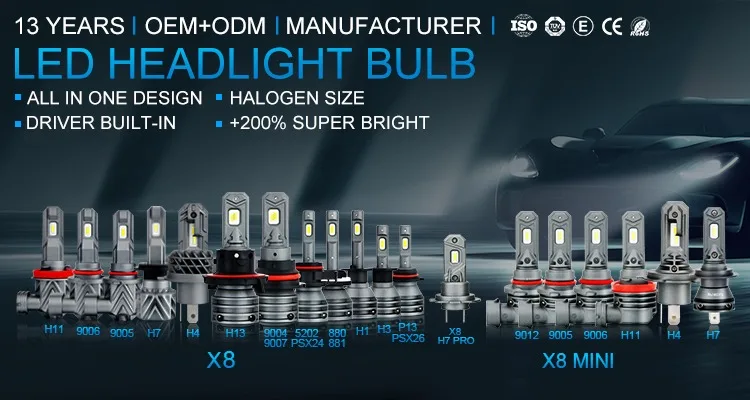 China BULBTEK X9 H7 H11 H4 LED Faro Auto Bombilla CANBUS Ventilador de  refrigeración LED Bombilla Coche Faro Bombilla Fabricación y Fábrica