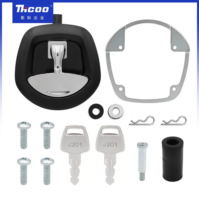 

Whale Tail Tool Box Lock Folding Canopy T Handle Lock Cargo Trailer Door Lock