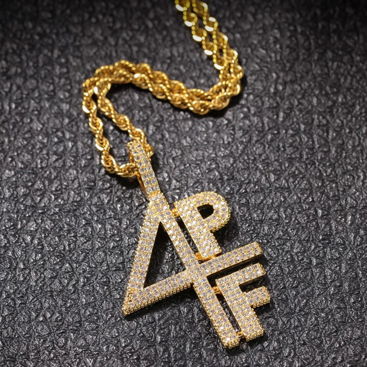 

High Quality Fashion Gold Plated Hip Hop Statement 18k Gold Necklace, Gold plating silver