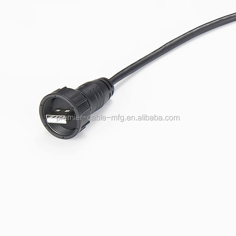 IP67 Panel Mount USB Male to Female Extension Cable details