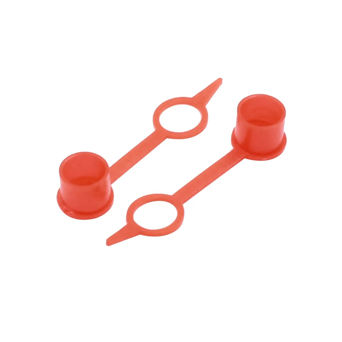 X AUTOHAUX M10 Red Rubber Nipple Grease Fitting Dust Cap Cover for Car 100pcs 