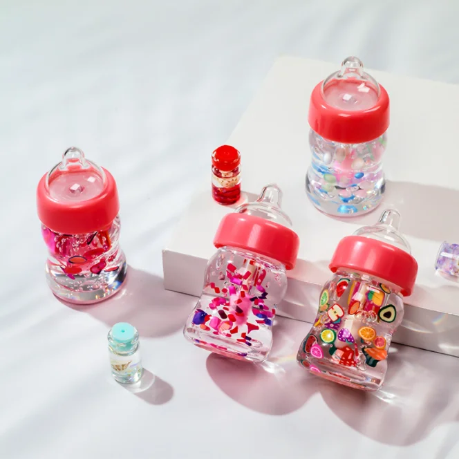 

OEM Pacifier Bottle Series Moisturizing and Emollient Lip Gloss Candy Shredded Baby Bottle Lip Honey can be printed LOGO 7ML, Customization welcome