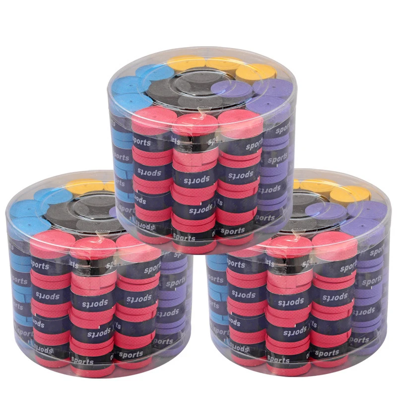 

Customized Logo Printing 60 Pieces Anti-Slip Tennis Over Grip Tennis Racket Grip Tape