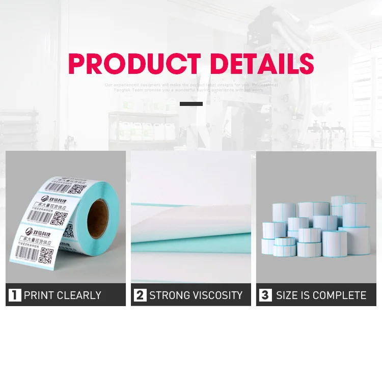 High quality 80gsm semi gloss self adhesive paper label sticker in jumbo rolls
