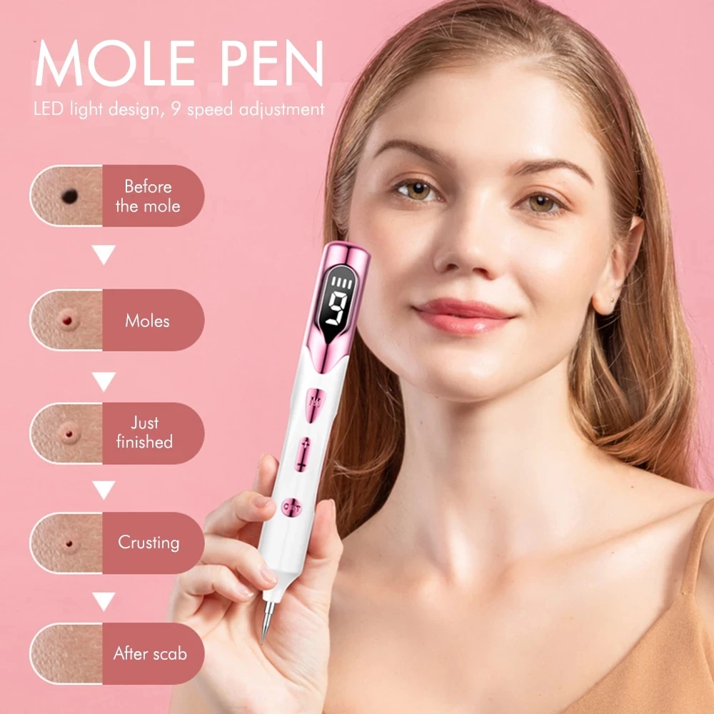 

Logo customized face moles acne dark spot tattoo freckle plasma treatment pen removes warts