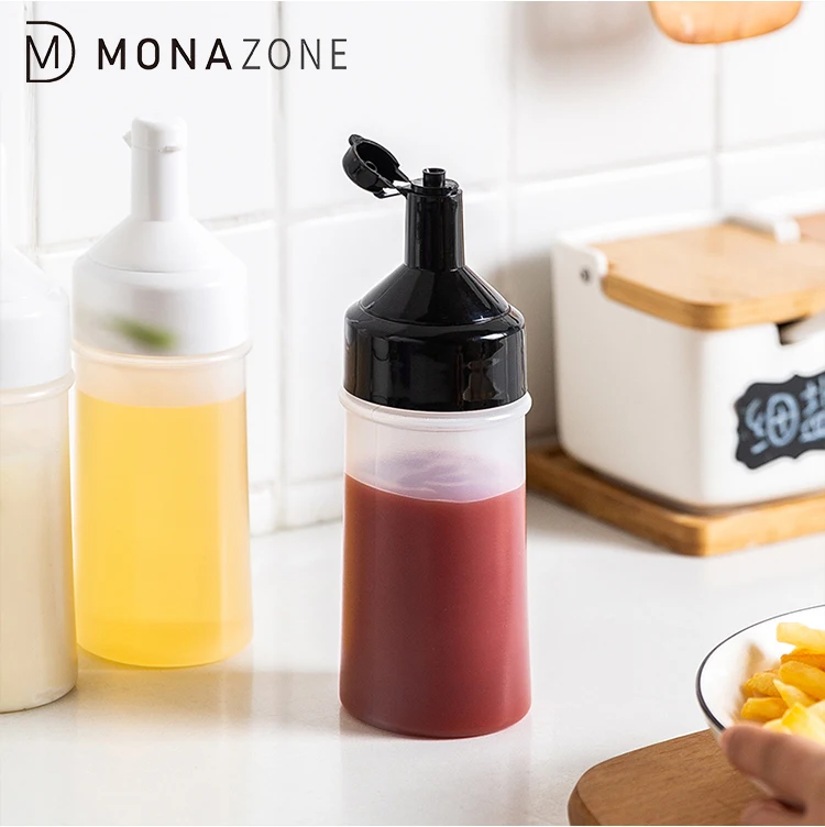 

MONAZONE 250ml Squeeze Sauce Bottle Food Grade Oyster Sauce Oil Bottle Seasoning Bottle