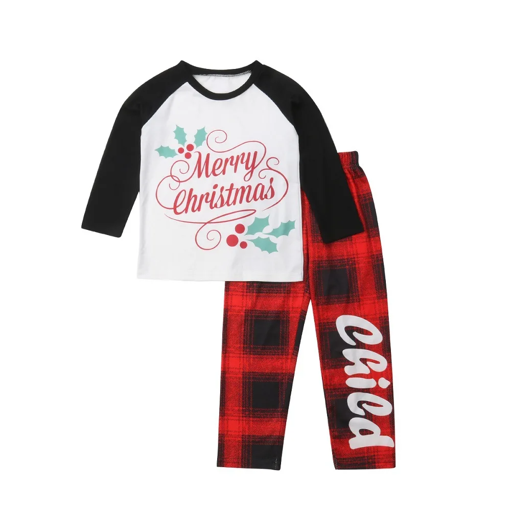 

Christmas 2pcs set pajamas family matching clothing set for merry christmas, Red