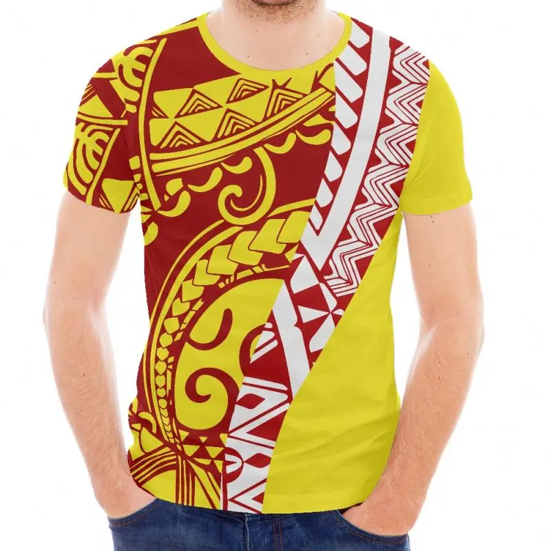 

2022 Summer Mens T-shirts Blank Polynesian Hawaii Turtle Hibiscus Flower Style Short Sleeve Crew Neck Soft Casual Shirt, Customized color