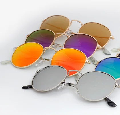 

Round Sunglasses Fashion Vintage Steampunk Mirror Women Brand Designer Men Oculos Retro Sun glasses