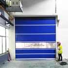 High speed quick pvc automatic Rolling up door for factory