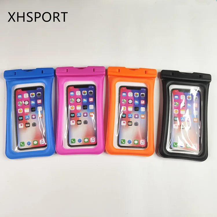 

Universal soft inflated floating transparent swimming waterproof mobile phone pouch bag