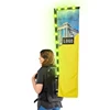 Cheap advertising usb safety led lighted racing and bike backpack flags with custom logo badge
