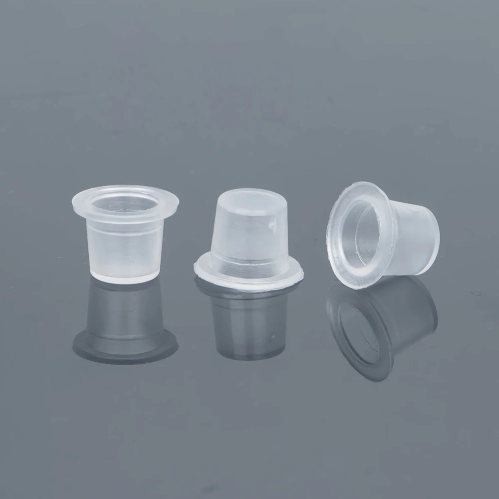 

CHARMING TATTOO Diameter:1.2cm Disposable Tattoo Ink Cups For Microblading Eyebrow & Lip Tattoo, Transparent