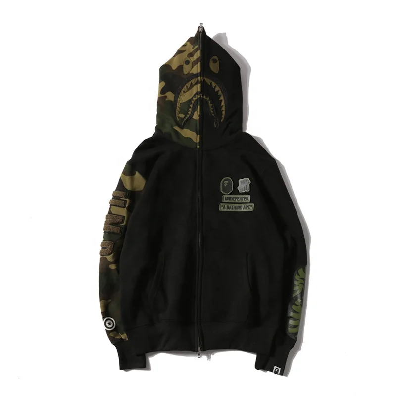 

Wholesale customer printed oversized crop pullover bapee hoodie/t-shirt