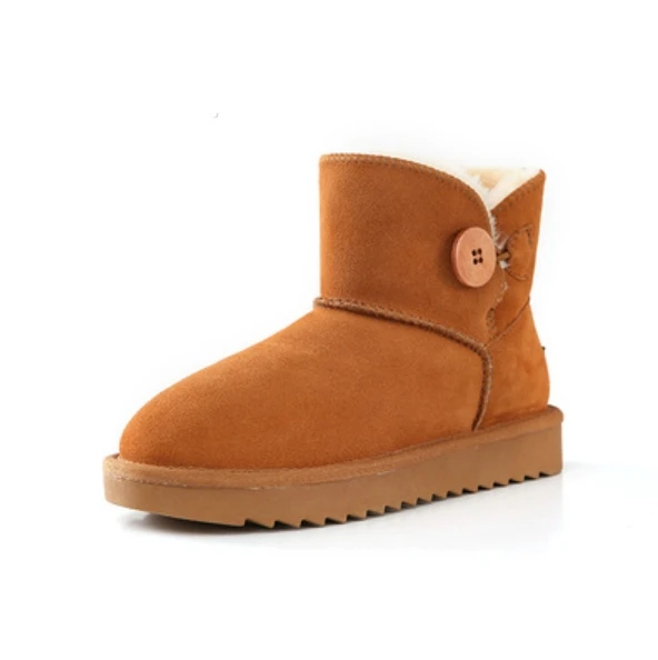 

wholesale low price new arrival comfortable leather fur woman snow boots causal walking outdoor ankle flat heel chaussure femme, 4 colors