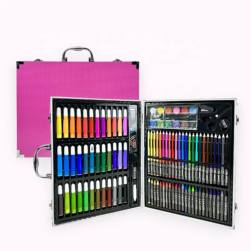 

2023 wholesale painting pen Children's Art Coloring Kits Toys Art Supplies Diy 150 Pieces Drawing Art Painting Set For Kids