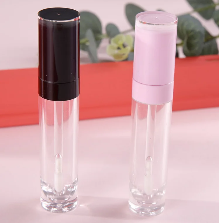 8ml Light Pink Lipgloss Tubes With Wands Packaging Lip Gloss Tube With ...