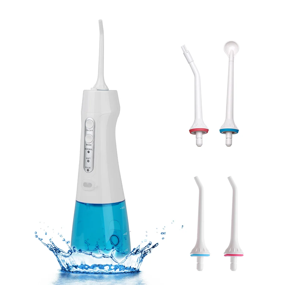 

HBcare Amazon Wholesale Electric Portable Oral Irrigator Water Flosser for Teeth, White black