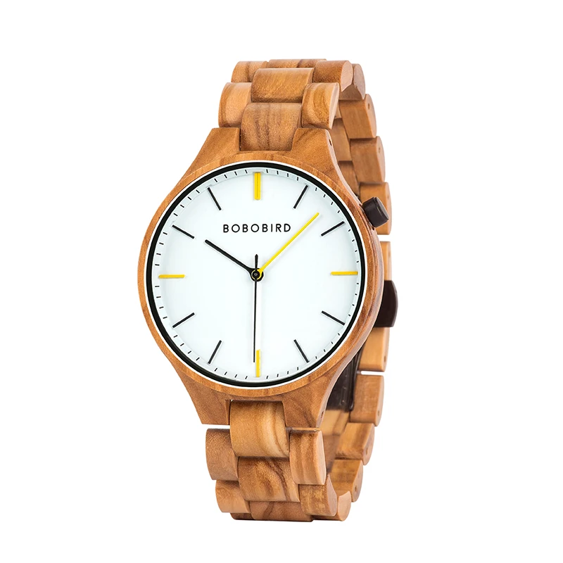 Custom Zodiac Signs Wood Watches Men with Japan Miyota 2035 Movement Watches