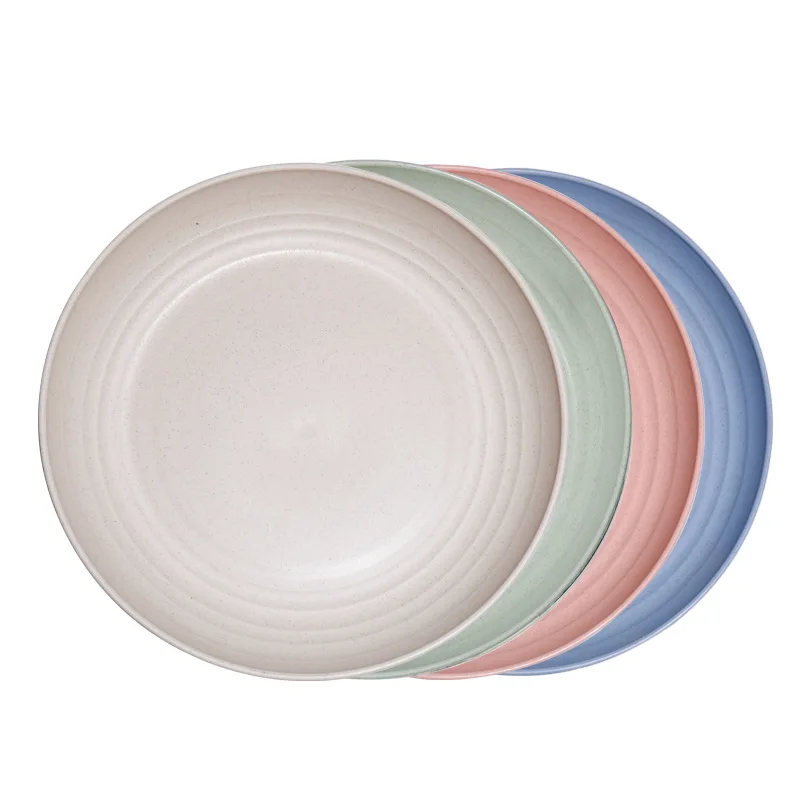 

High Quality Environmental Protection Unbreakable Wheat Straw Bowl Set of dinnerware sets