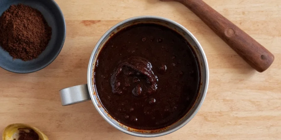 Black mole served over chicken